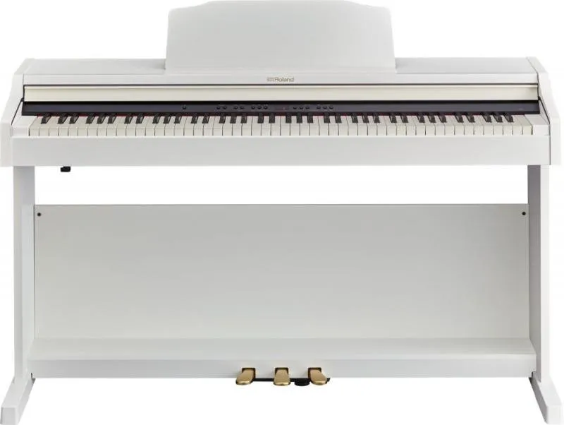 Roland digitální piano 2 reproduktory, PHA-4 klaviatura, 72 rytmů, saténová bílá