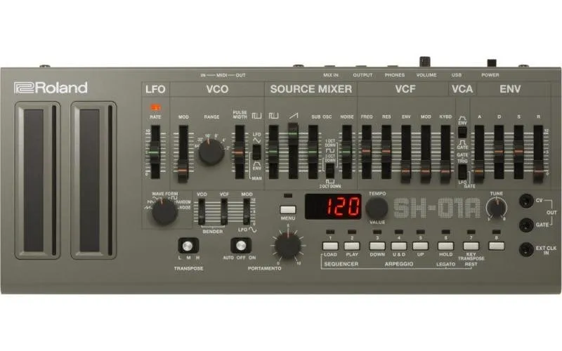 Roland syntezátor Boutique SH-101, kompaktní design, analogový zvuk