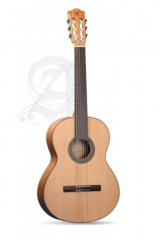 Alhambra Kytara Flamenco, cedr, javor, palisandr hmatník, průhledný pickguard
