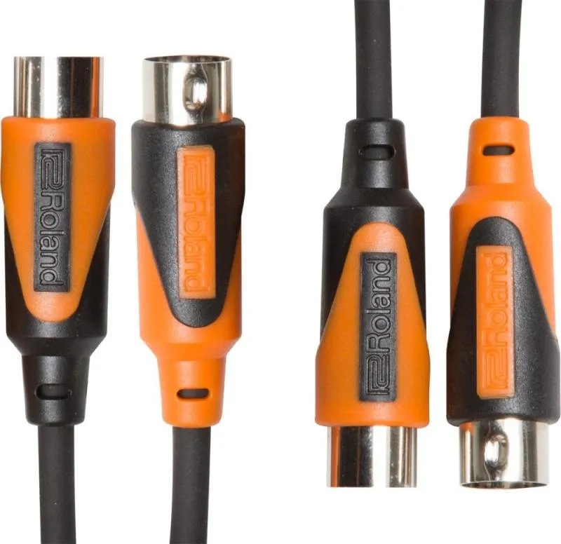 Roland MIDI kabel 1,5m, černá série, duální
