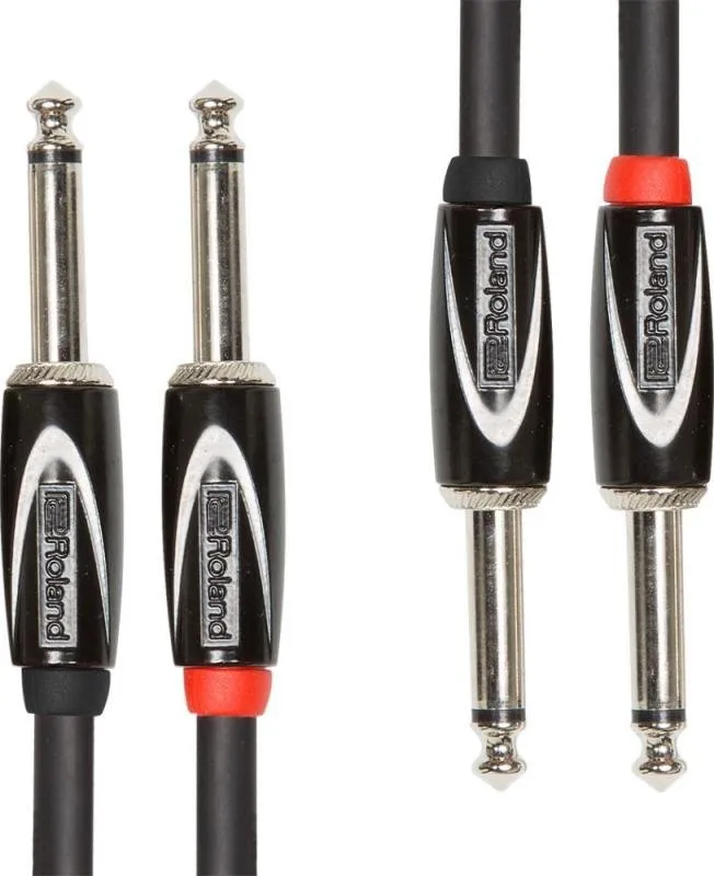Roland kabel 1,5m, DUAL 6,3mm TR jack-DUAL 6,3mm TR jack