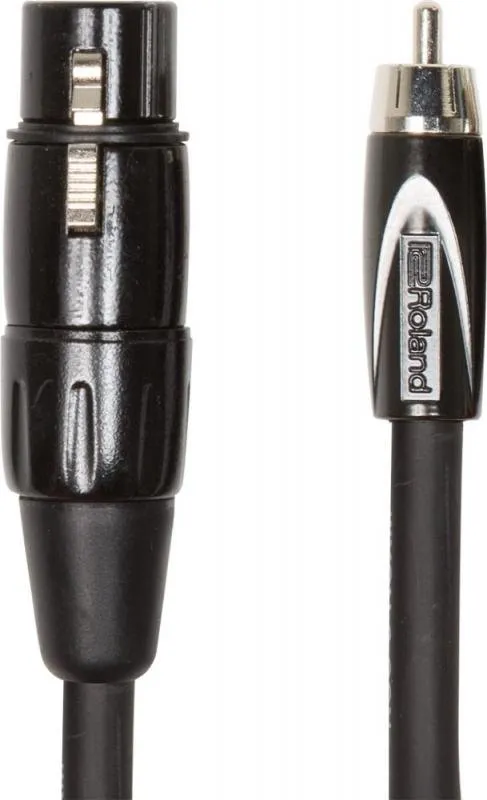 Roland kabel 1,5m XLR(M) - RCA, audio připojení