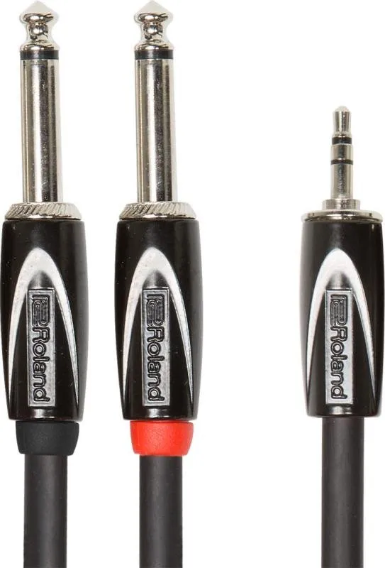 Roland kabel 4,5m 3,5mm TRS jack-DUAL 6,3mm TR jack Y-kabel