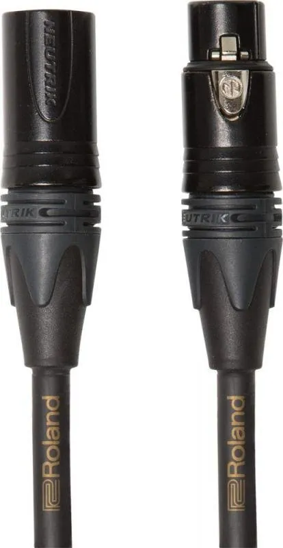 Roland mikrofonní kabel 1m XLR-XLR, zlatá série