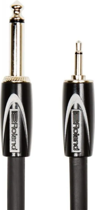 Roland kabel 1m, 3,5mm TR jack - 6,3mm TR jack