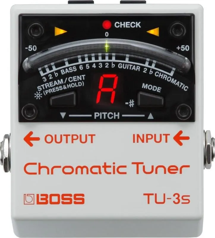 BOSS kytarový pedál, tuner pro pedalboard