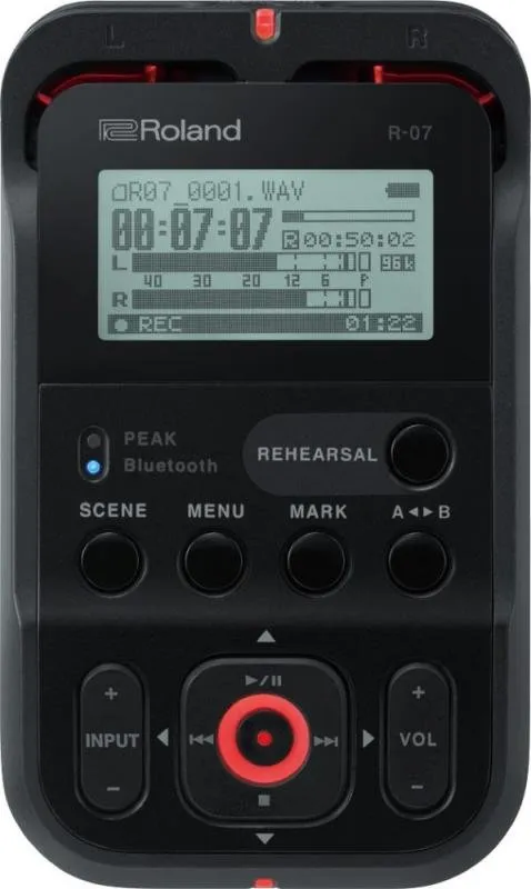 Roland digitální rekordér, přenosný, černý