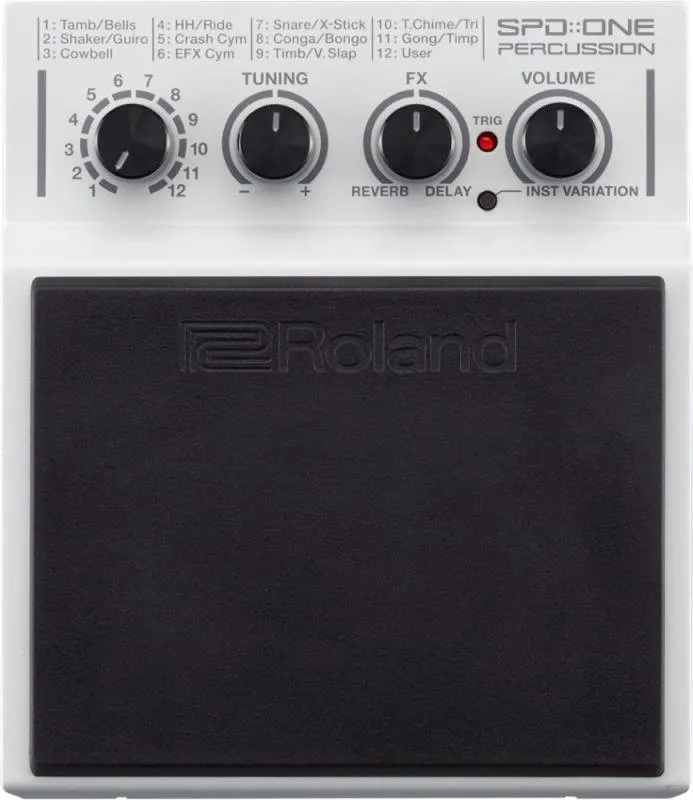 Roland elektronické bicí, různé zvuky