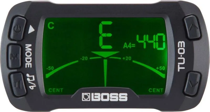 BOSS klipový chromatický tuner a metronom