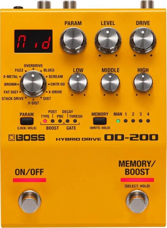 BOSS Hybrid Drive dual efektový pedál