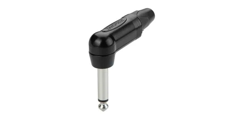 Seetronic konektor, 6,3mm JACK, mono, úhlový