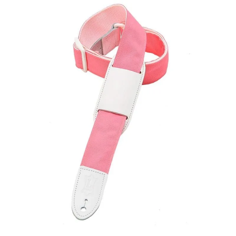 Levy's Kytarový popruh pro děti, styl pásky, kožený ramenní popruh, 4cm široký, 96cm dlouhý, růžový