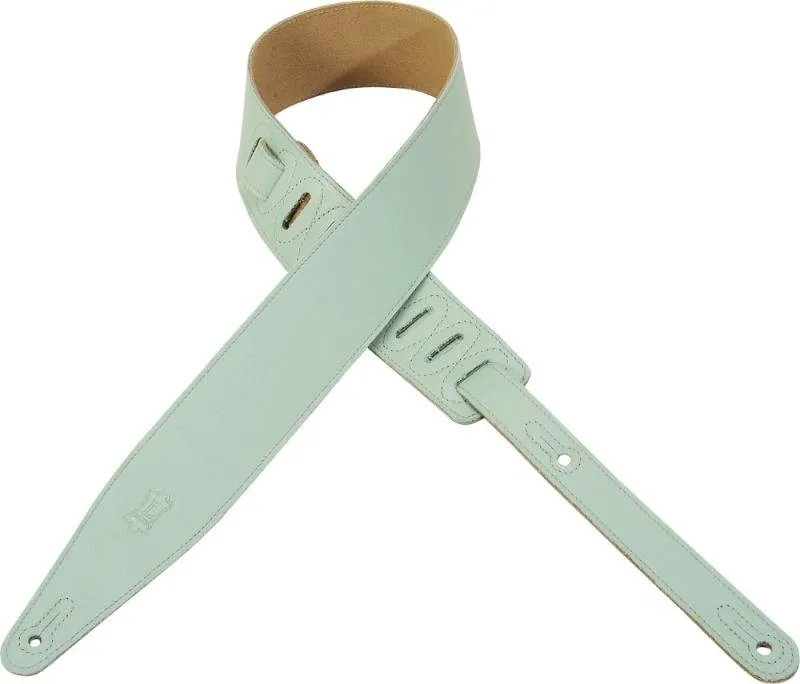 Levy's Kytarový popruh, semišová kůže, 6cm široký, 140cm dlouhý, pěnově šedý