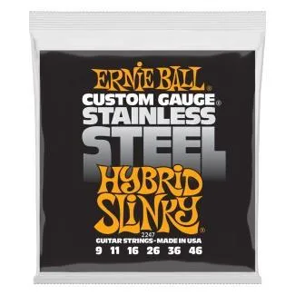 Ernie Ball IM elektrické kytarové struny Hybrid Slinky, nerezová ocel, 09-46