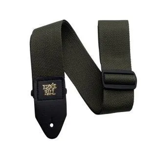 Ernie Ball popruh na kytaru, olivově zelený, šířka: 5 cm, nastavitelná délka: 104-182 cm