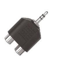 PROEL Átalakovač 2 x RCA zásuvka -> 3,5 mm stereo jack, ABS