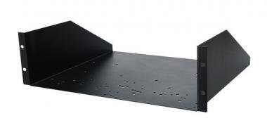 PROEL Rack polička 3U, černá, kovová, rozměr: 371 mm, tloušťka: 1,5 mm