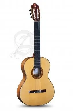 Alhambra ALH-8FcAlhambra Gitár Német lucfenyő, tömör ciprusfa, ébenfa fogólap, átlátszó pick guard.