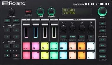 Roland MC-101 hordozható groovebox usb tápellátás
