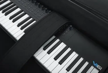Gator GK-49 Könnyű, EPS szivacsos, merev keyboard táska kerékkel, 49 billentyűs hangszerhez