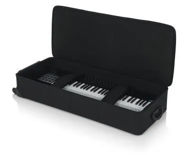 Gator GK-61 Könnyű, EPS szivacsos, merev keyboard táska kerékkel, 61 billentyűs hangszerhez