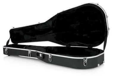 Gator GC-DREAD-12 Deluxe öntött műanyag keménytok dreadnught fazonú 12 húros akusztikus gitárhoz