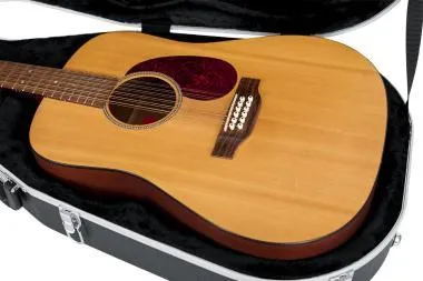 Gator GC-DREAD-12 Deluxe öntött műanyag keménytok dreadnught fazonú 12 húros akusztikus gitárhoz