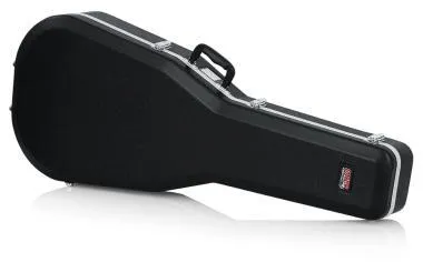 Gator GC-DREAD-12 Deluxe öntött műanyag keménytok dreadnught fazonú 12 húros akusztikus gitárhoz