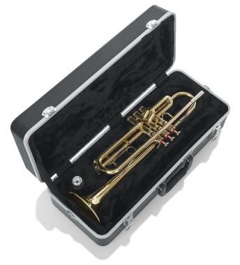 Gator tvrdý kufr pro trumpetu, odolný plast, deluxe provedení