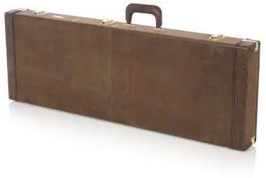 Gator GW-ELECT-VIN Deluxe fa keménytok elektromos gitárhoz, barna vintage borítás