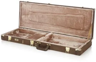 Gator GW-ELECT-VIN Deluxe fa keménytok elektromos gitárhoz, barna vintage borítás