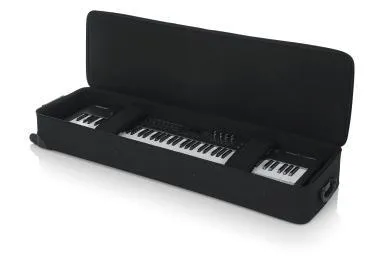 Gator GK-88 SLIM Keskeny, könnyű, EPS szivacsos, merev keyboard táska kerékkel, 88 billentyűs hangszerhez