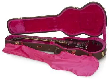 Gator GW-SG-BROWN Deluxe fa keménytok SG fazonú elektromos gitárhoz, vintage barna borítás