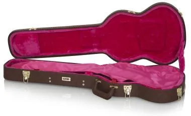 Gator GW-SG-BROWN Deluxe fa keménytok SG fazonú elektromos gitárhoz, vintage barna borítás