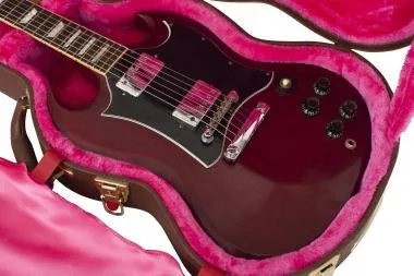 Gator GW-SG-BROWN Deluxe fa keménytok SG fazonú elektromos gitárhoz, vintage barna borítás