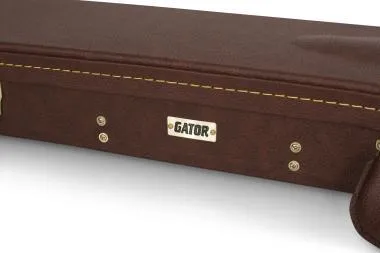 Gator GW-SG-BROWN Deluxe fa keménytok SG fazonú elektromos gitárhoz, vintage barna borítás