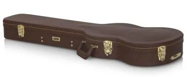 Gator GW-SG-BROWN Deluxe fa keménytok SG fazonú elektromos gitárhoz, vintage barna borítás
