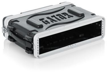 Gator GR-2S Öntött PE rack tok, elülső, hátsó sínes, 2U, 36 cm mély, zárható