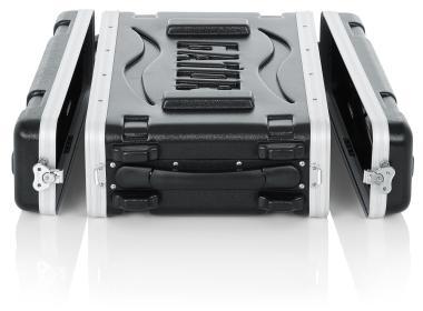 Gator GR-2S Öntött PE rack tok, elülső, hátsó sínes, 2U, 36 cm mély, zárható