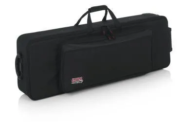 Gator GK-61-SLIM Keskeny, könnyű, EPS szivacsos, merev keyboard táska kerékkel, 61 billentyűs hangszerhez