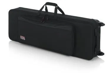 Gator GK-61-SLIM Keskeny, könnyű, EPS szivacsos, merev keyboard táska kerékkel, 61 billentyűs hangszerhez