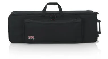 Gator GK-61-SLIM Keskeny, könnyű, EPS szivacsos, merev keyboard táska kerékkel, 61 billentyűs hangszerhez