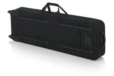 Gator GK-61-SLIM Keskeny, könnyű, EPS szivacsos, merev keyboard táska kerékkel, 61 billentyűs hangszerhez