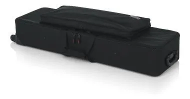 Gator GK-61-SLIM Keskeny, könnyű, EPS szivacsos, merev keyboard táska kerékkel, 61 billentyűs hangszerhez