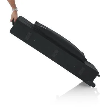 Gator GK-61-SLIM Keskeny, könnyű, EPS szivacsos, merev keyboard táska kerékkel, 61 billentyűs hangszerhez