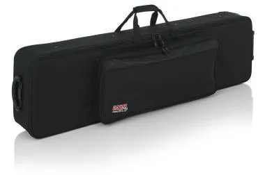 Gator GK-76-SLIM Keskeny, könnyű, EPS szivacsos, merev keyboard táska kerékkel, 76 billentyűs hangszerhez