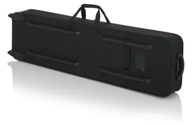 Gator GK-76-SLIM Keskeny, könnyű, EPS szivacsos, merev keyboard táska kerékkel, 76 billentyűs hangszerhez