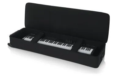 Gator GK-88 XL Hosszú, könnyű, EPS szivacsos, merev keyboard táska kerékkel, 88 billentyűs hangszerhez