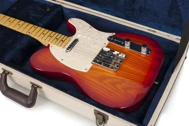 Gator GW-JM ELEC Deluxe fa keménytok elektromos gitárhoz, elegáns vintage külső, bézs