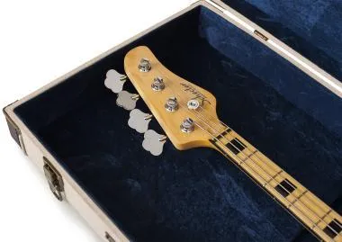 Gator GW-JM BASS Deluxe fa keménytok basszusgitárhoz, elegáns vintage külső, bézs